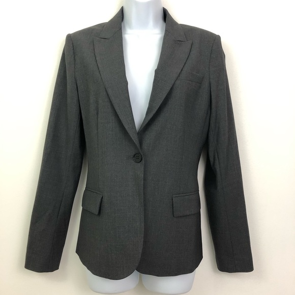 Theory Gabe B Tailor Wool Blend Gray Blazer - Picture 2 of 8